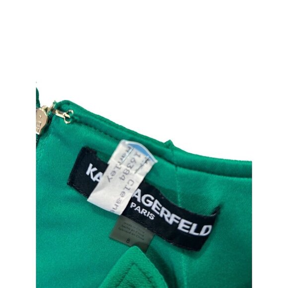 Karl Lagerfeld Paris Green Bodycon Dress Size 8 - Picture 4 of 4
